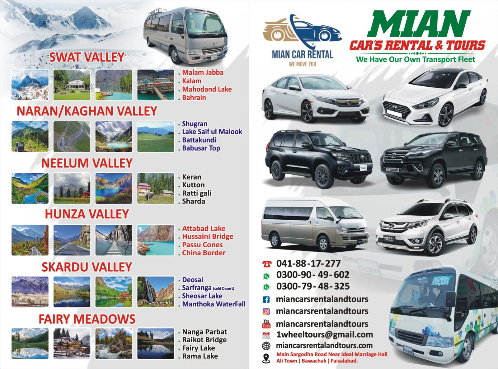 Mian Cars Rental and Tours Cars Images